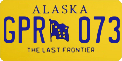 AK license plate GPR073