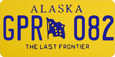 AK license plate GPR082