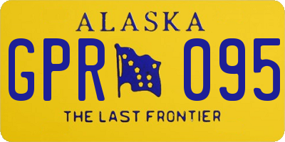 AK license plate GPR095