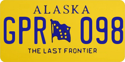 AK license plate GPR098