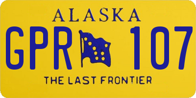 AK license plate GPR107