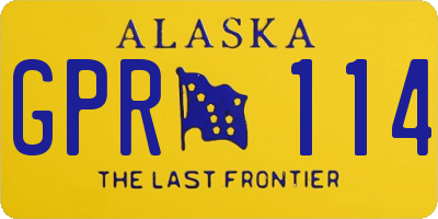 AK license plate GPR114