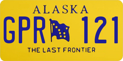 AK license plate GPR121