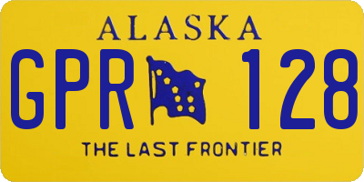 AK license plate GPR128