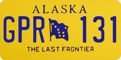 AK license plate GPR131
