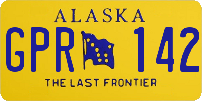 AK license plate GPR142