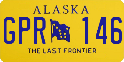 AK license plate GPR146