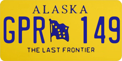 AK license plate GPR149