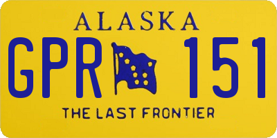 AK license plate GPR151