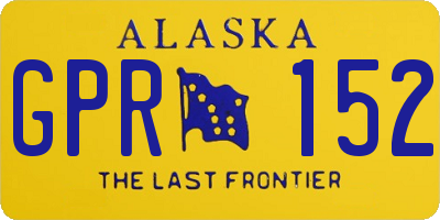 AK license plate GPR152