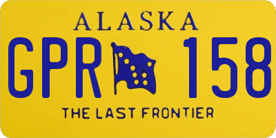 AK license plate GPR158