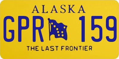 AK license plate GPR159