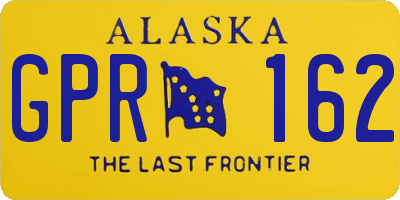 AK license plate GPR162