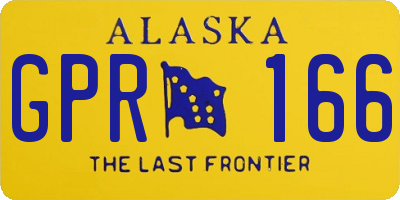 AK license plate GPR166