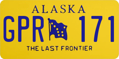 AK license plate GPR171