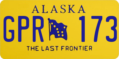 AK license plate GPR173