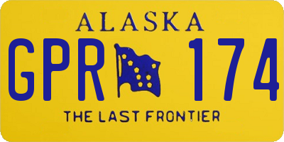AK license plate GPR174