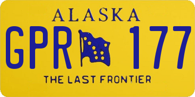 AK license plate GPR177