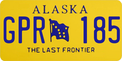 AK license plate GPR185