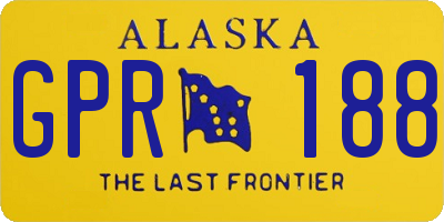 AK license plate GPR188