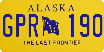 AK license plate GPR190