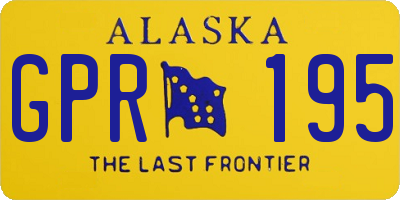 AK license plate GPR195