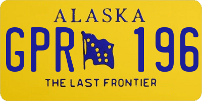 AK license plate GPR196