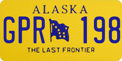 AK license plate GPR198