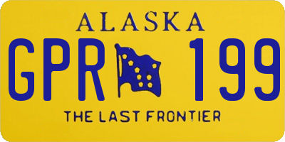AK license plate GPR199