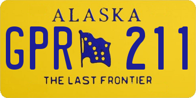 AK license plate GPR211