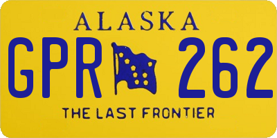 AK license plate GPR262