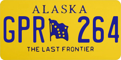 AK license plate GPR264