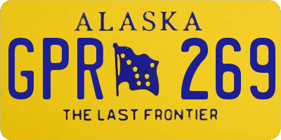 AK license plate GPR269
