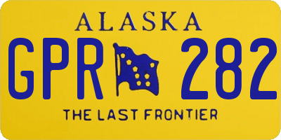 AK license plate GPR282