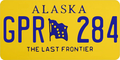 AK license plate GPR284