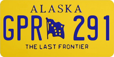 AK license plate GPR291