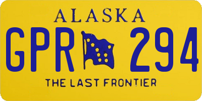 AK license plate GPR294