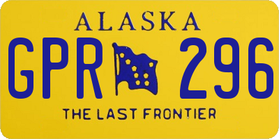 AK license plate GPR296