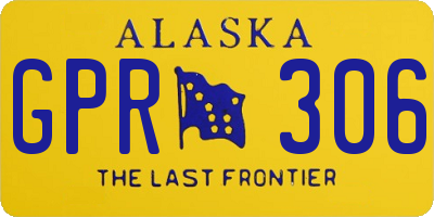 AK license plate GPR306