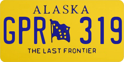 AK license plate GPR319