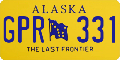 AK license plate GPR331