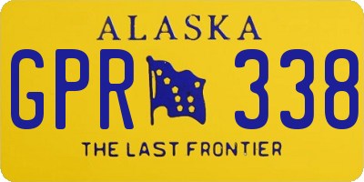 AK license plate GPR338