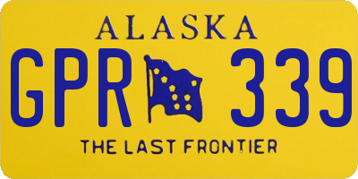 AK license plate GPR339