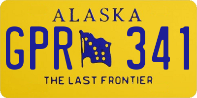 AK license plate GPR341