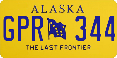 AK license plate GPR344