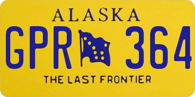 AK license plate GPR364