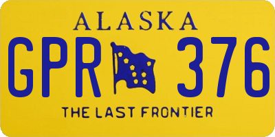 AK license plate GPR376
