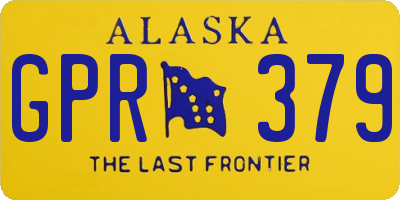 AK license plate GPR379
