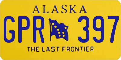 AK license plate GPR397