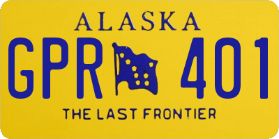 AK license plate GPR401